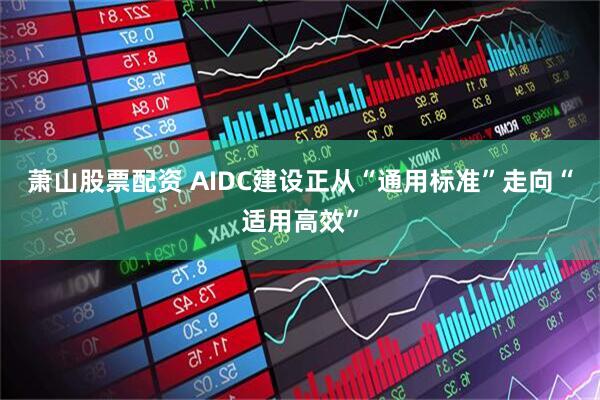 萧山股票配资 AIDC建设正从“通用标准”走向“适用高效”