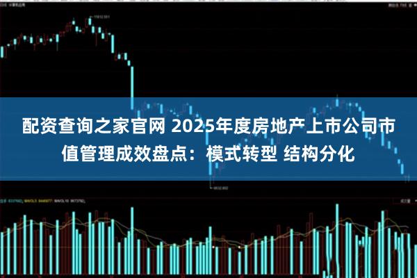 配资查询之家官网 2025年度房地产上市公司市值管理成效盘点：模式转型 结构分化