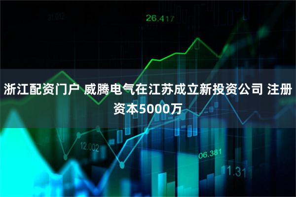 浙江配资门户 威腾电气在江苏成立新投资公司 注册资本5000万