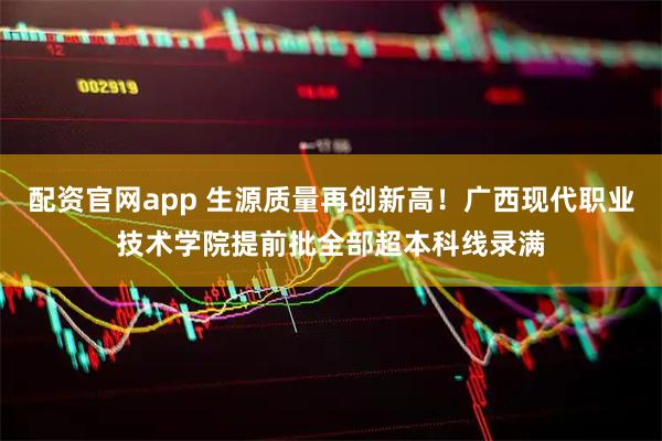 配资官网app 生源质量再创新高！广西现代职业技术学院提前批全部超本科线录满